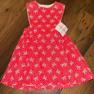 NWT Size 4T James and Lottie Collin’s Red Bow Dress